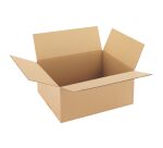 Caisse américaine kraft brun simple cannelure H 16 x L 27 x P 36 cm