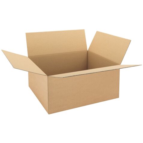 Carton Caisse américaine kraft brun simple cannelure L 50 x l 40 x H 25 cm