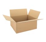 Caisse américaine kraft brun simple cannelure H 25 x L 40 x P 50 cm