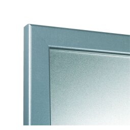 Board, silvery back wall, 90 x 60cm, grey