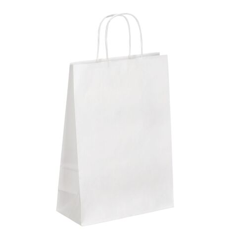 Sacs kraft blanc poignées torsadées qualité 90 g/m² - 50 sacs