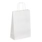 Bolsa kraft blanco asas cordón 31 x 22 x 10 cm - Caja de 50