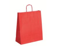 Sacs boutique kraft poignées torsadées 40 x 35 x 14 cm - 50 sacs