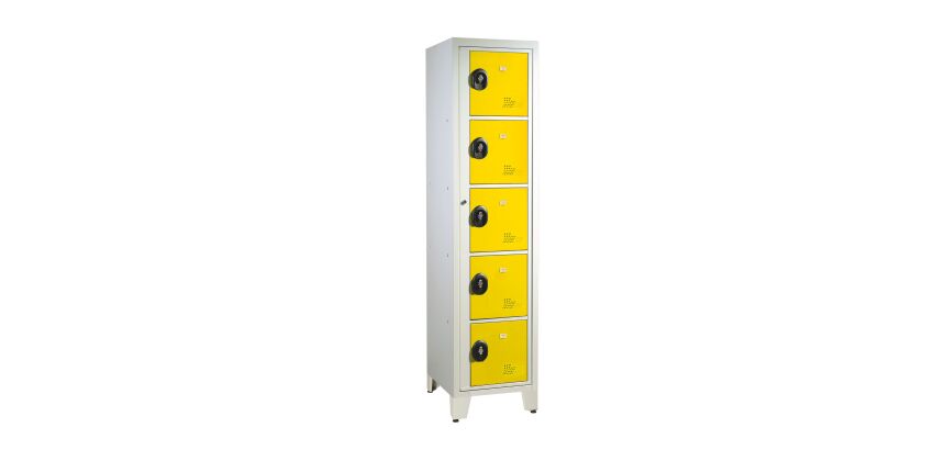 Visible locker room ideal for secondary school - 1 column H 207cm