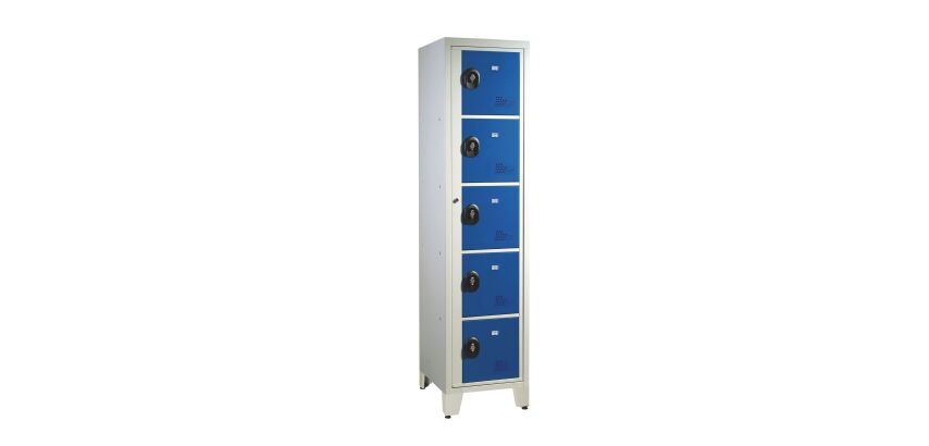 Vestiaire visitable idéal collège - 1 colonne H 207cm