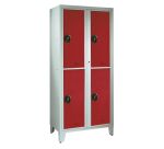 Vestiaire visitable pour collèges - 2 colonnes H 207cm