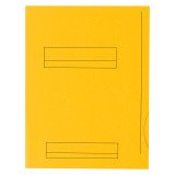 Chemise dossier 2 rabats OXFORD 23 x 31 cm jaune vif - Paquet de 50