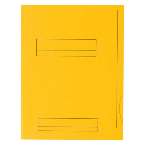 Subcarpetas pre-impresas 2 solapas FAST colores VIVOS Paquete de 50 amarillo vivo