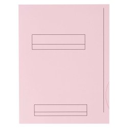 Chemises dossier 2 rabats Oxford 24 x 32 cm couleurs pastel - Paquet de 50