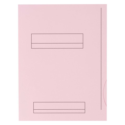 Paquete de 50 subcarpetas 2 solapas 180 g Oxford 23 x 31 cm color rosa pastel