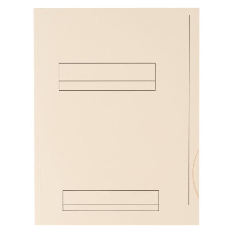 Paquete de 50 subcarpetas 2 solapas 180 g Oxford 23 x 31 cm color crema