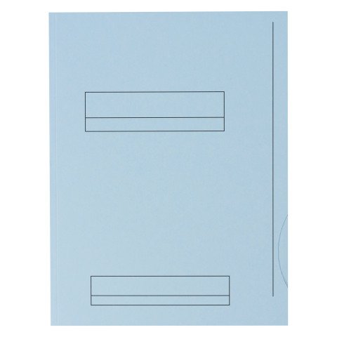 Paquete de 50 subcarpetas 2 solapas 180 g Oxford 23 x 31 cm color azul pastel
