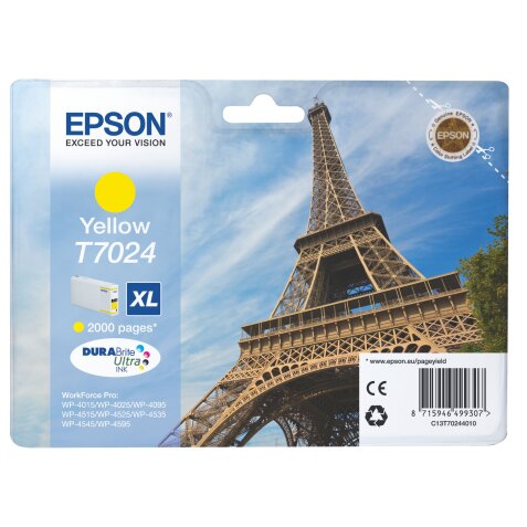 Cartuccia inchiostro Epson originale T7024 giallo c13t70244010