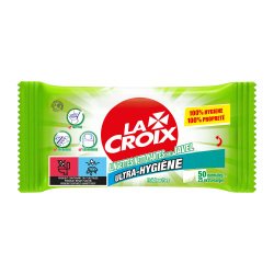 Lingettes nettoyantes avec Javel La Croix Ultra-Hygiène - Paquet de 50