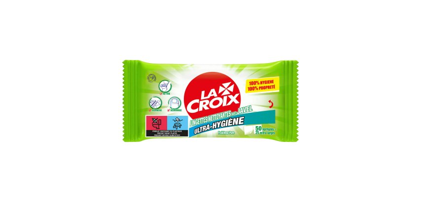 Lingettes Javel désinfectantes La Croix