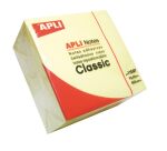 Cubo de notas adhesivas amarillas Apli 400 hojas