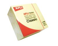 Cubo de notas adhesivas amarillas Apli 400 hojas