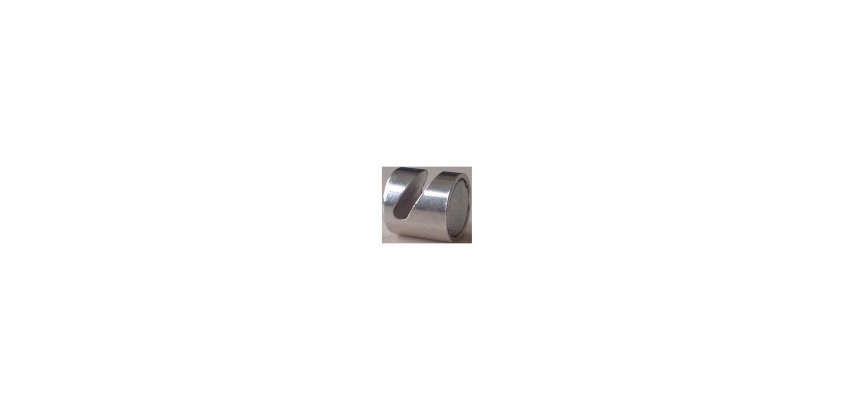 Plots magnétiques aimants et crochet argent 16 mm - lot de 4