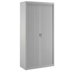 Armoire métal à rideaux démontable Classique H 200 x L 100 cm unicolore