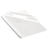 Book bound file with back 15 mm, 250 g - white, transparent