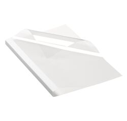 Kaft voor thermisch inbinden 200 g rug 15 mm wit-transparant