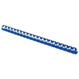 Baguette reliure anneaux plastique PAVO 16 mm bleue - Boîte de 100
