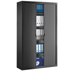 Armoire métal à rideaux démontable Classique H 200 x L 120 cm unicolore