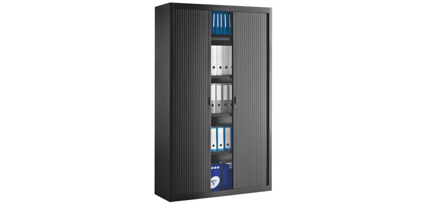 Armoire métal à rideaux démontable Classique H 200 x L 120 cm unicolore