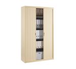 Armoire métal à rideaux démontable Classique H 200 x L 120 cm unicolore