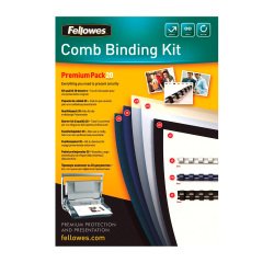 Set of 20 assorted colors bindings Fellowes