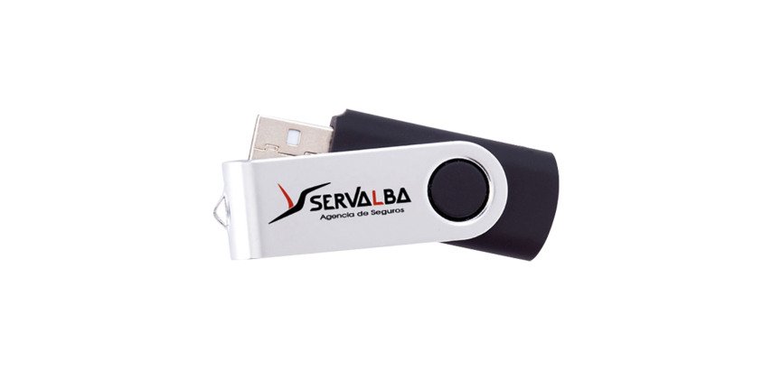 Memória USB 8 Gb metal/abs personalizable 1 color/1 posición