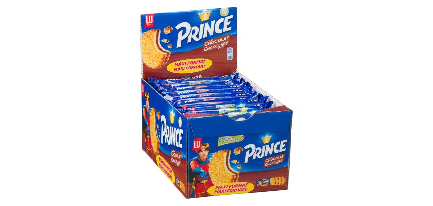 Biscuit Prince fourré chocolat x 4 - Format poche 80 g
