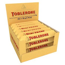 Toblerone chocolat au lait et nougat miel et amandes - barre 50 g