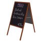 Chevalet stop trottoir noir pour craies