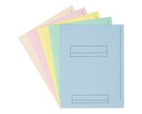 Paquete de 50 subcarpetas 2 solapas 180 g Oxford 23 x 31 cm colores pastel