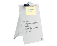 Nobo Desktop Whiteboard Easel 1905173 With Dry Erase Glass Surface 21.6 x 29.7 cm Brilliant White