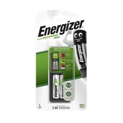 Compact charger, Energizer + 2 HR03 850 mAh batteries