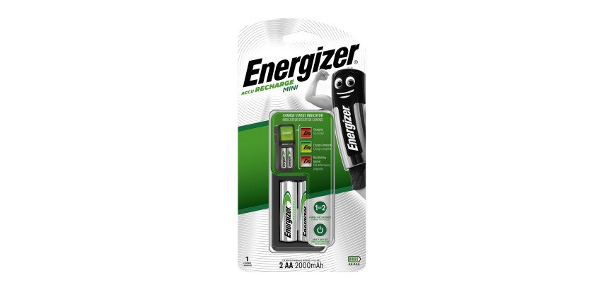 Energizer chargeur de 2 piles accus AA/HR6