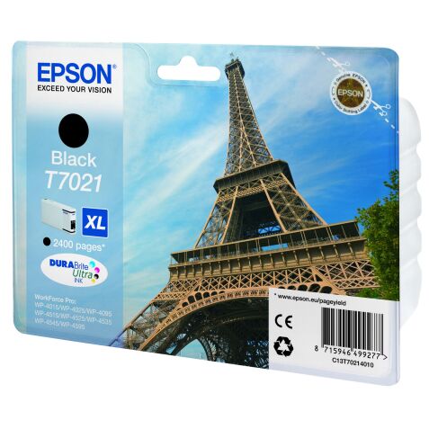 Cartridge Epson T7021 zwart