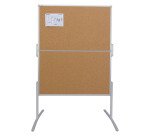 Tableau pliant sur pieds double face liège 120 x 150 cm