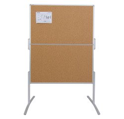 Tableau pliant sur pieds double face liège 120 x 150 cm