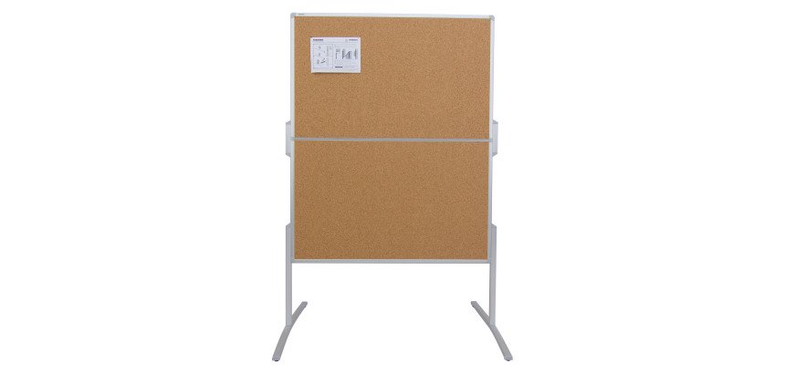 Tableau pliant sur pieds double face liège 120 x 150 cm