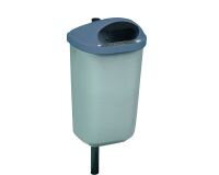 Vuilnisbak buitenmodel Xerios muurbevestiging 50 liter - grijs