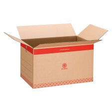 Caisse déménagement Bruneau kraft brun simple cannelure L 51 x l 35,5 x H 29 cm