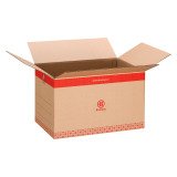 Caisse déménagement Bruneau kraft brun simple cannelure L 55,5 x l 34 x H 36 cm