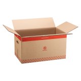 Bruine verhuisdozen in dubbelgelaagde kraft B 55,5 x L 33 x H 30 cm