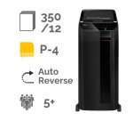 AutoMax 350C Shredder - Cross-Cut P-4 - 300 Sheets - Fellowes