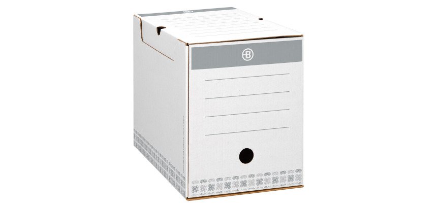 Boîte archives Carton Bruneau - Dos 20 cm - Haute résistance - Couleur