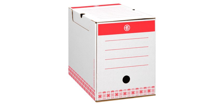 Brown Bruneau Archive Box - 20 cm spine - High strength - Color