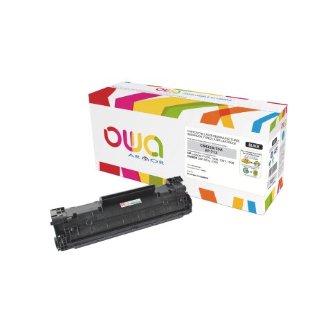 Toner Owa compatible HP 35A-CB435A noir pour imprimante laser